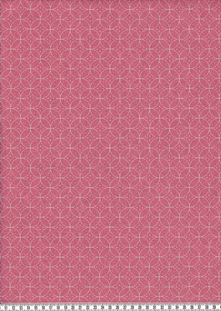 Dekostoff - Anton, geometrisch gemustert, rosa