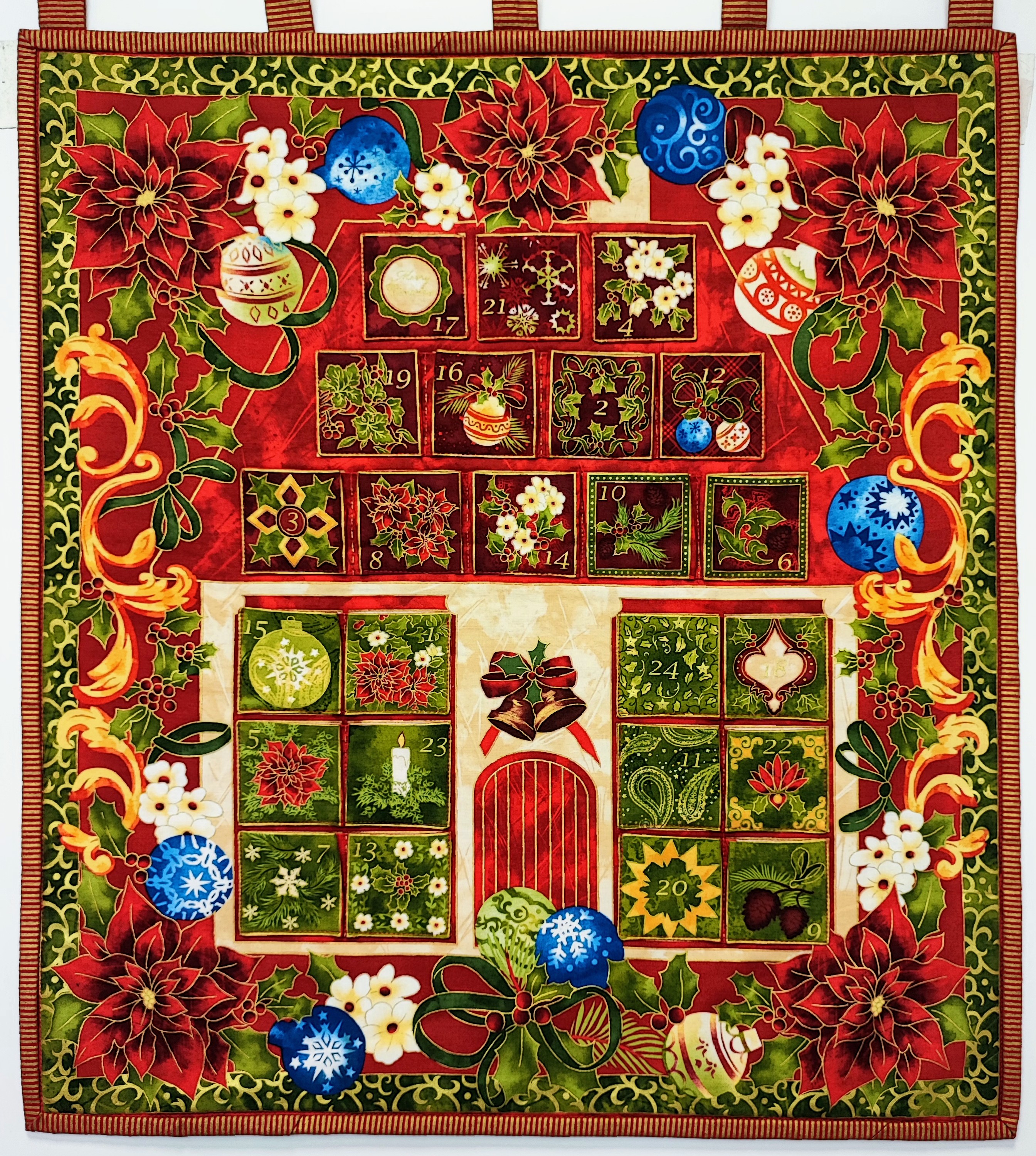 Adventskalender Panel - Weihnachtsblumen