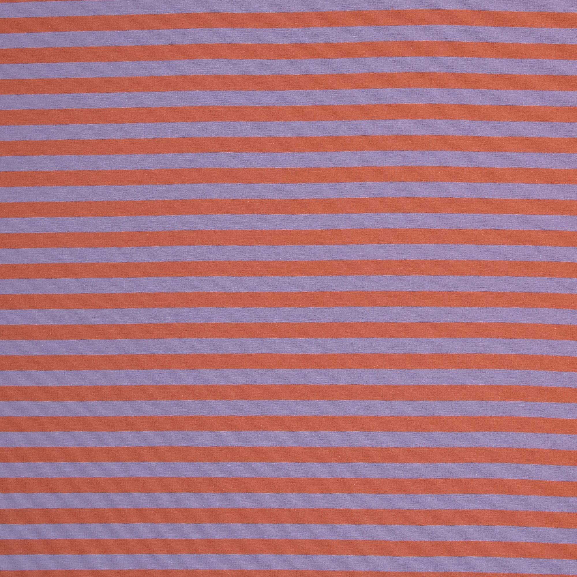 Baumwolljersey - Isa, Streifen 1cm, terracotta blau