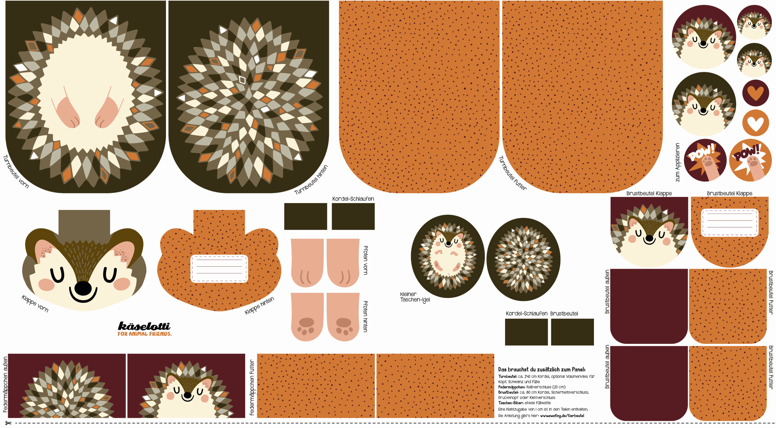 Tierbeutel Panel by Käselotti - Neue Motive