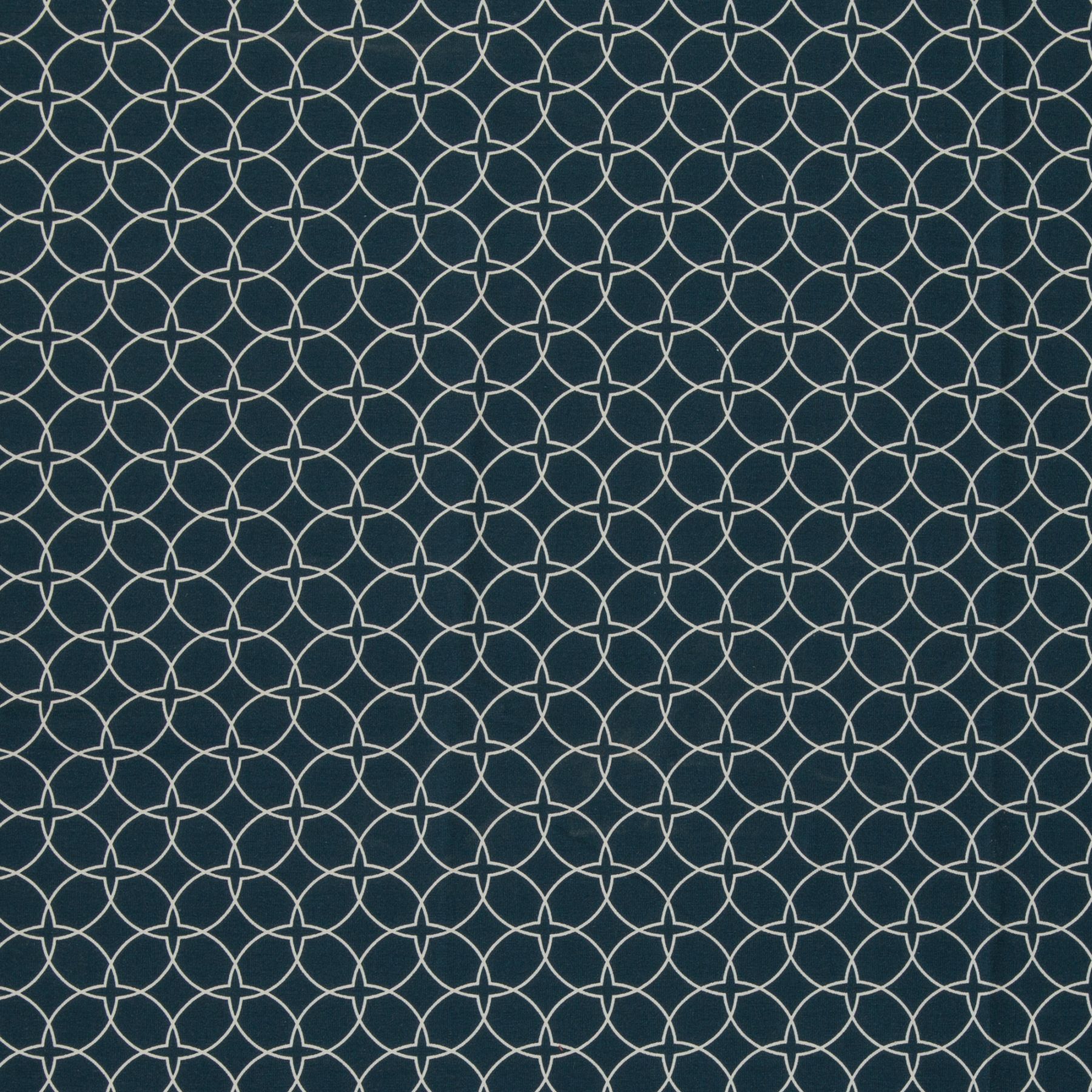 Baumwolljersey - "Oriental Flair" by Lycklig Design - dunkelblau