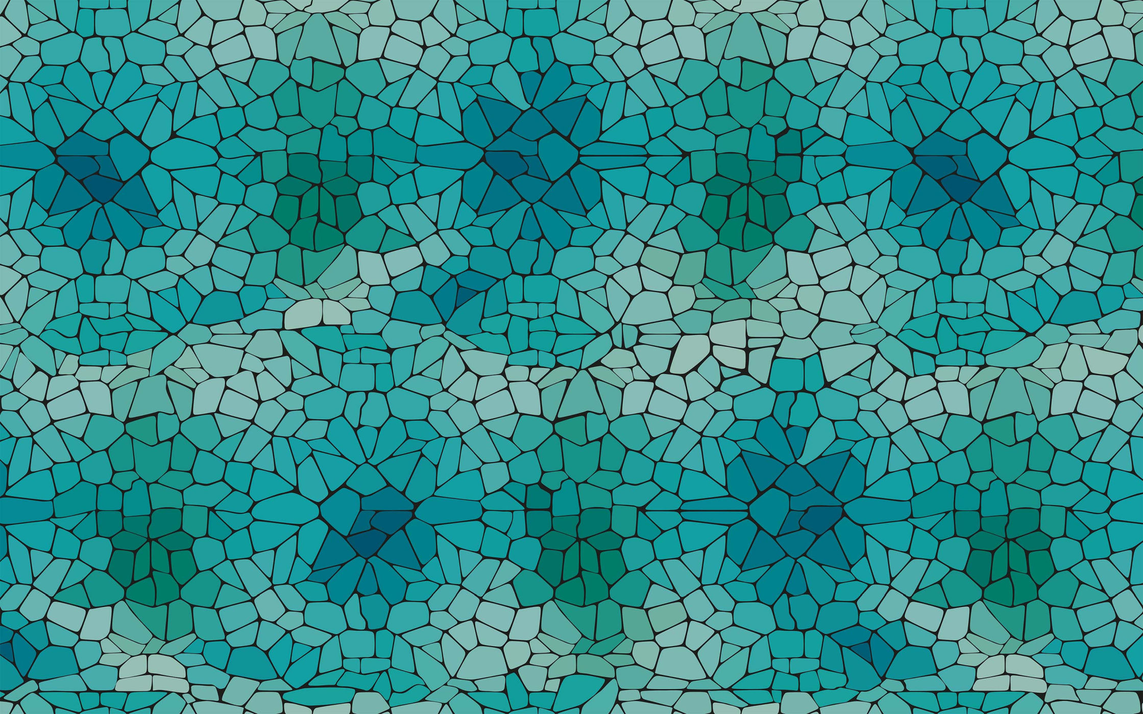 Baumwolljersey - Mosaiik - Mehrere Varianten zur Auswahl