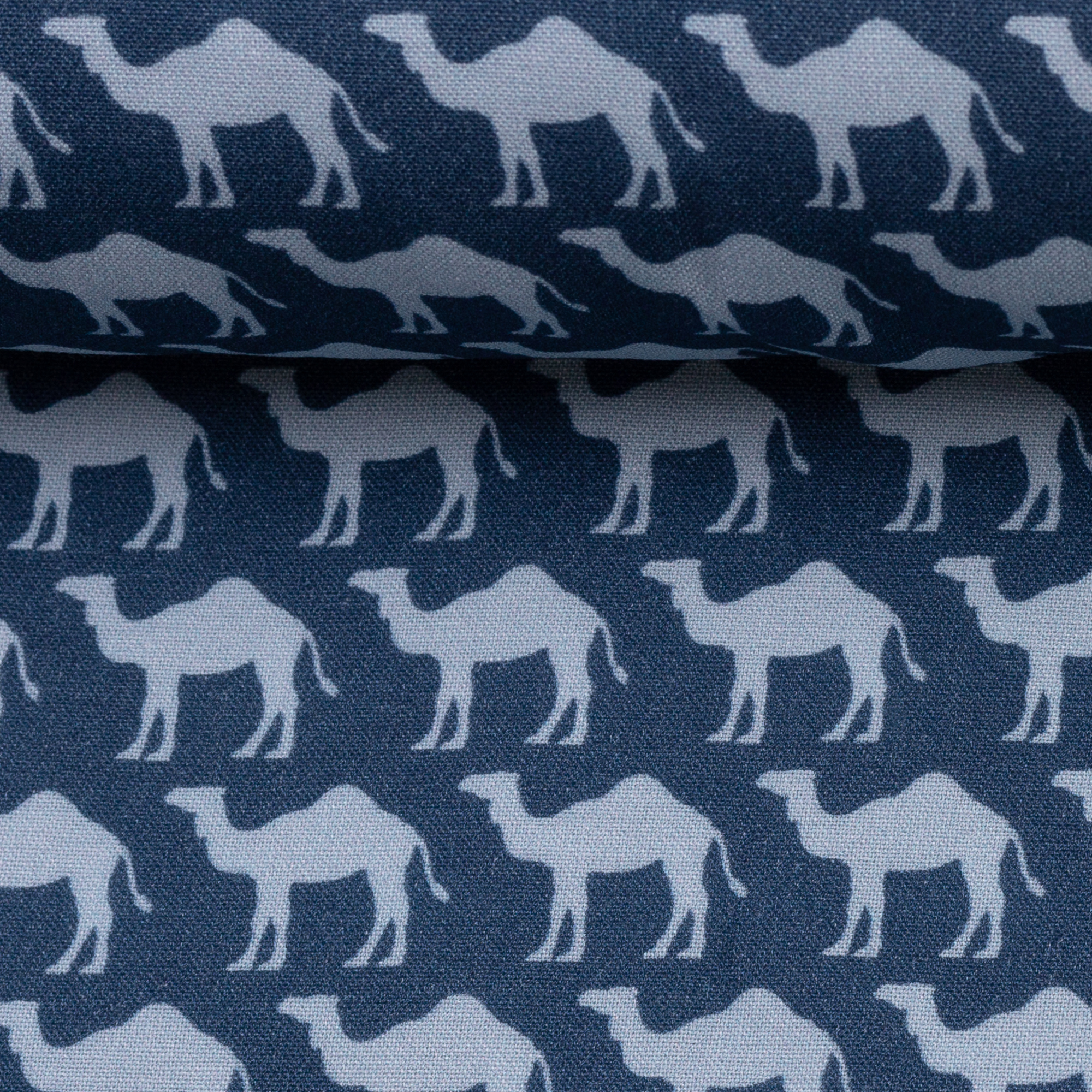 Viskose Gewebe - "Dromedary" - blau by Lycklig Design