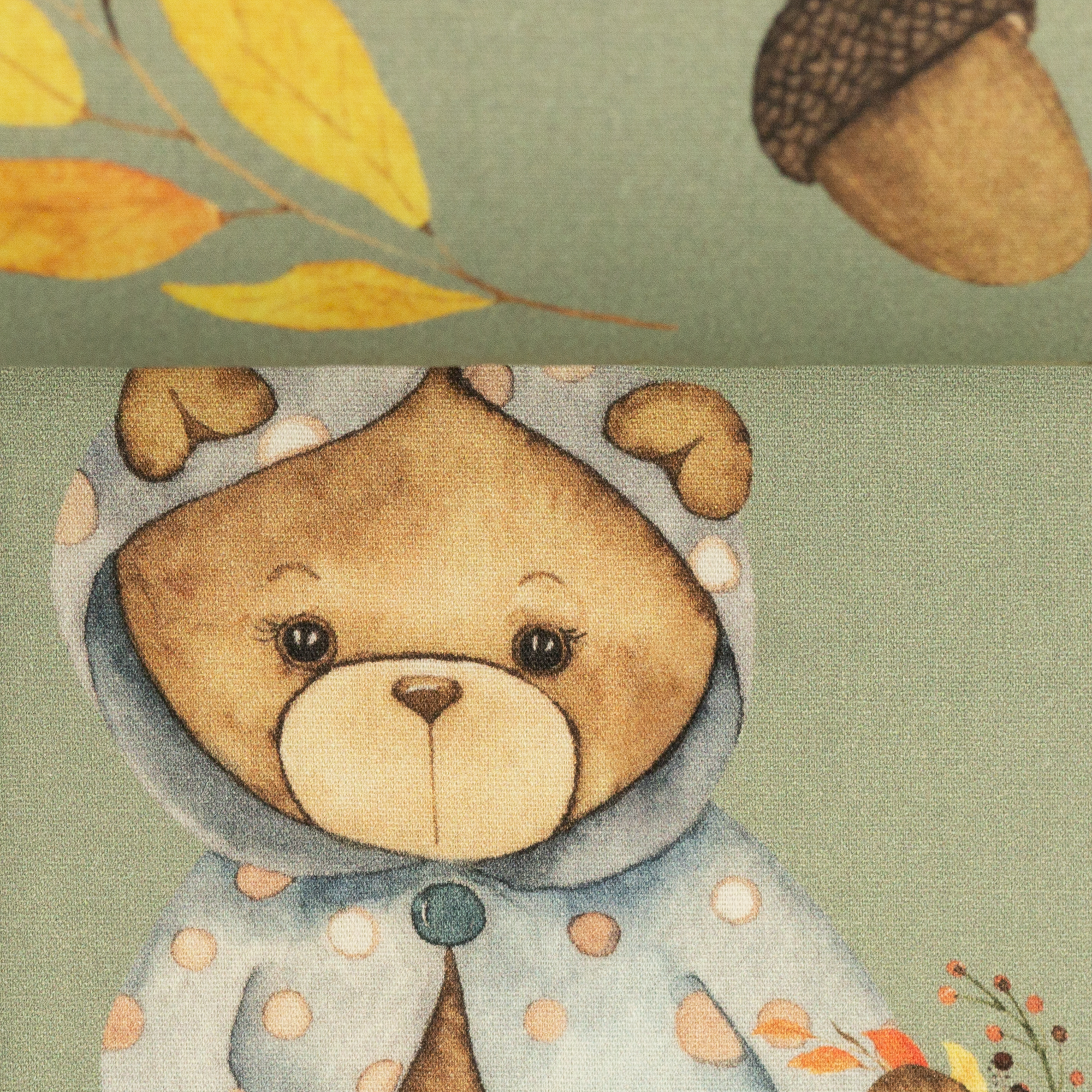 Baumwollgewebe - Happy Harvest - Teddybären