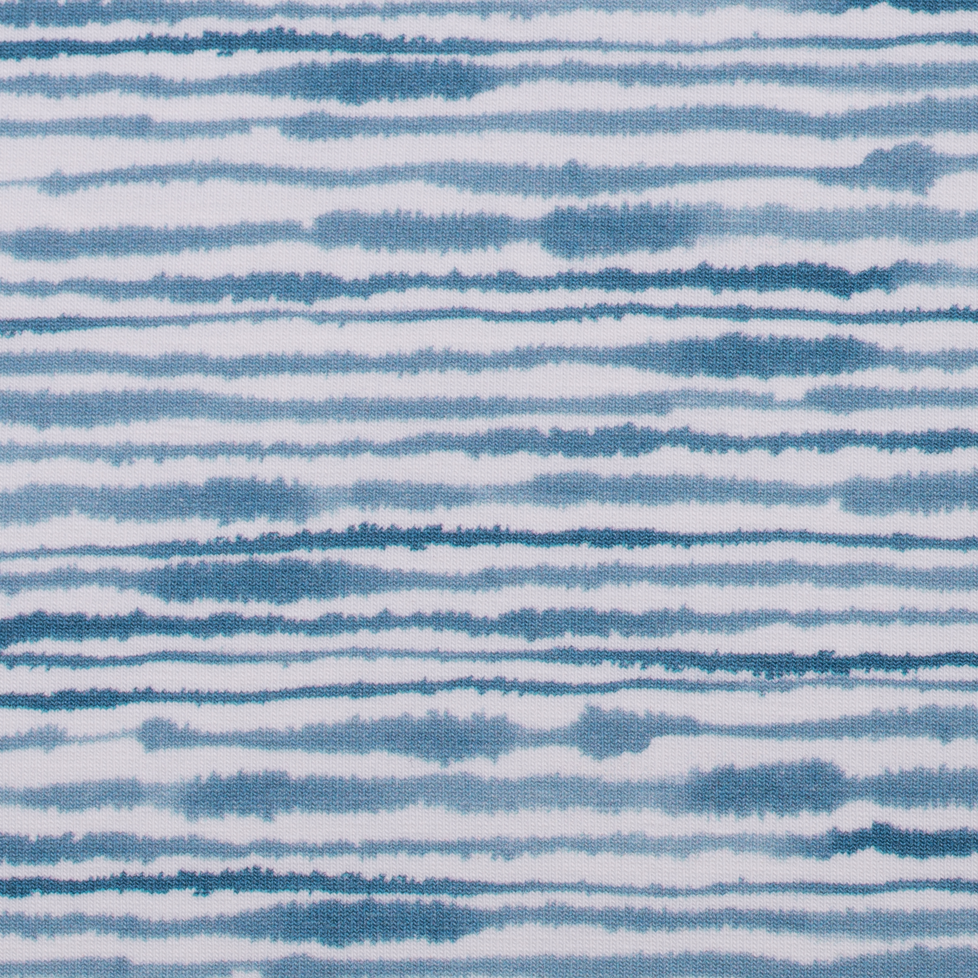 Baumwolljersey - Ocean Breece schmale Streifen hellblau