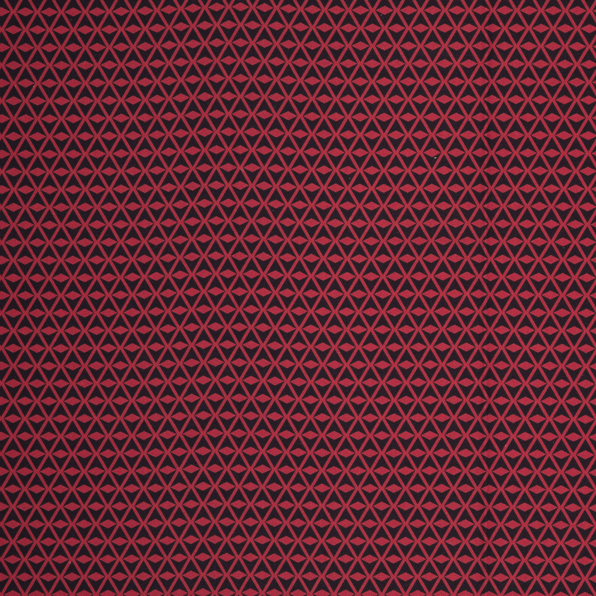 Dekostoff - Square by Lila Lotta, rot dunkelblau