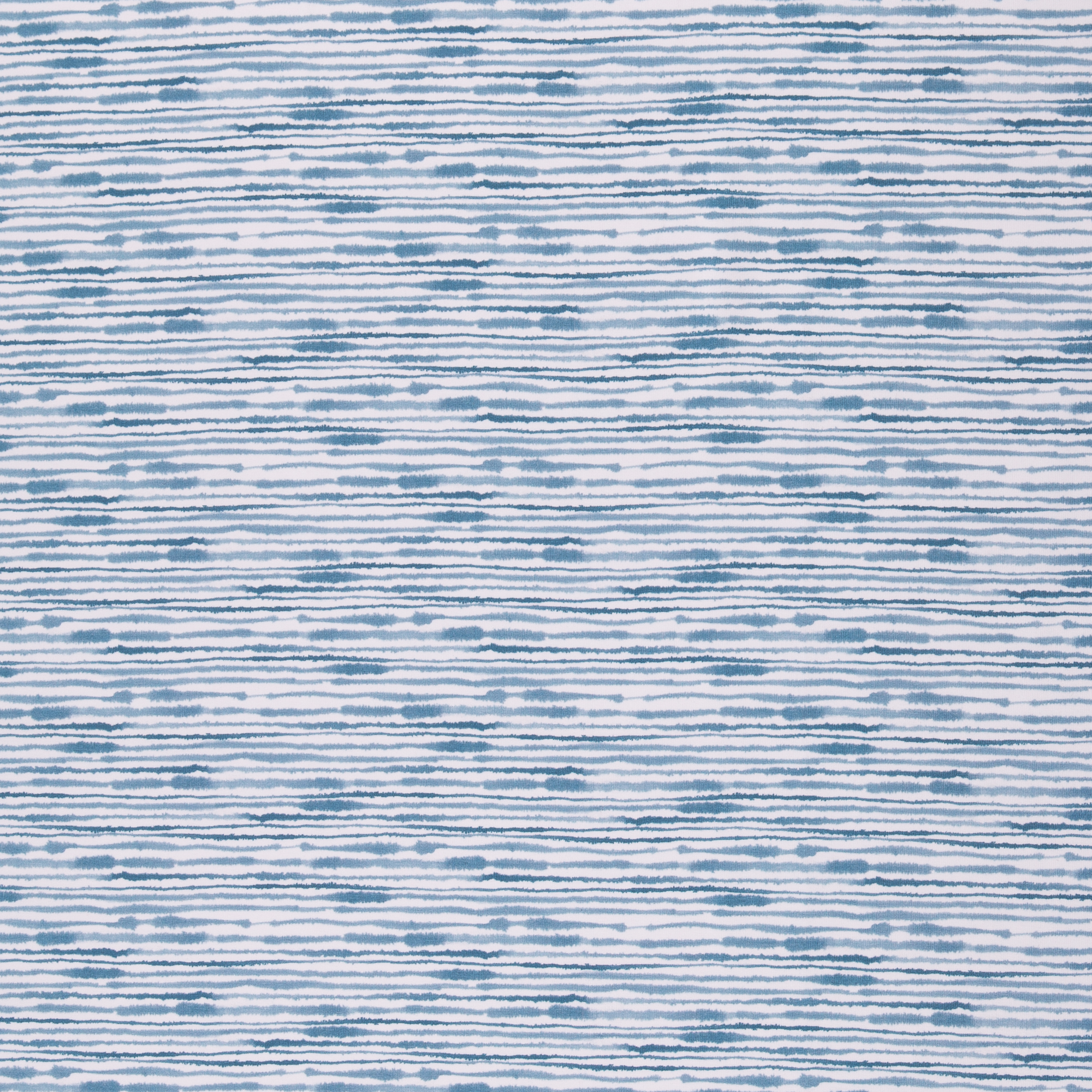 Baumwolljersey - Ocean Breece schmale Streifen hellblau