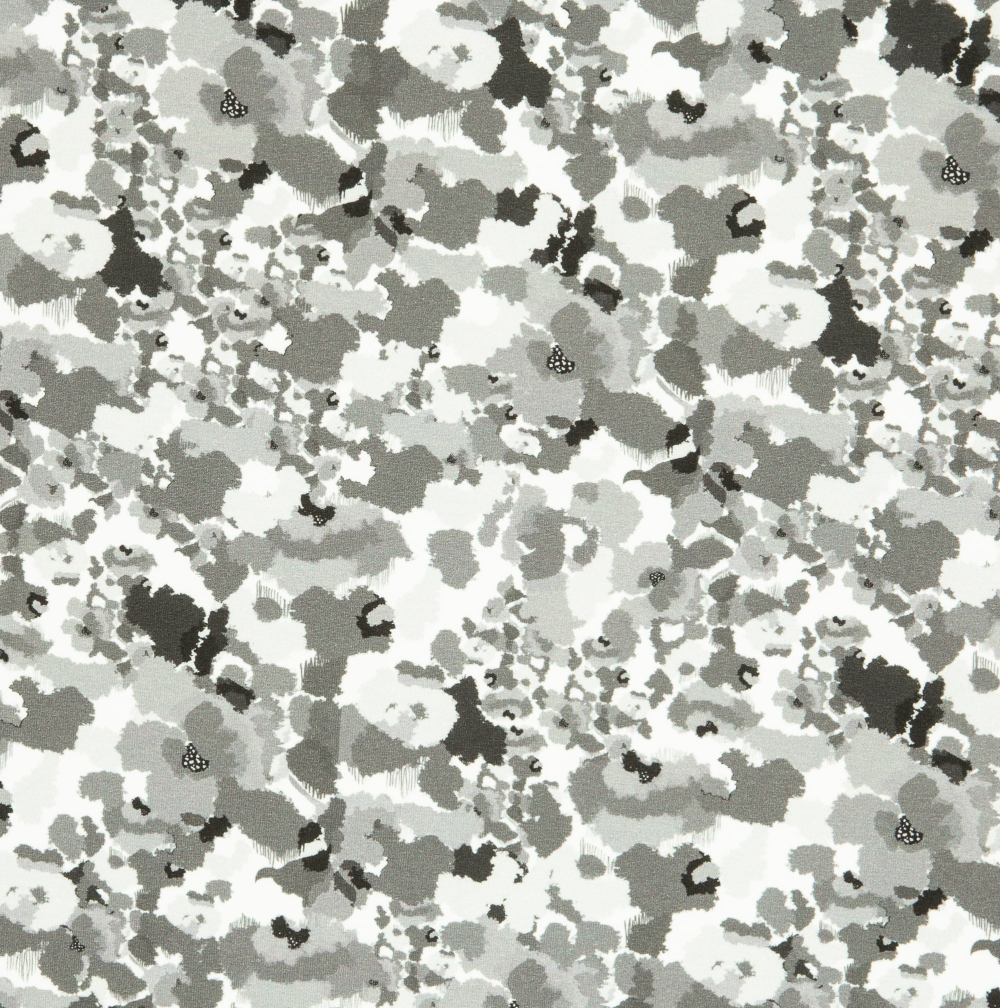 Baumwolljersey - Suri gefleckt, weiß grau