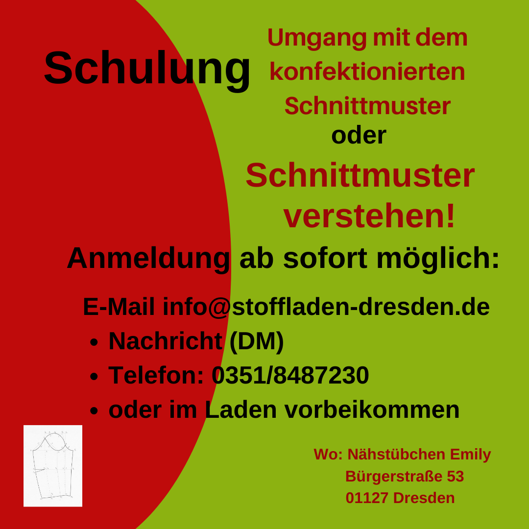 Schulung Schnittmuster