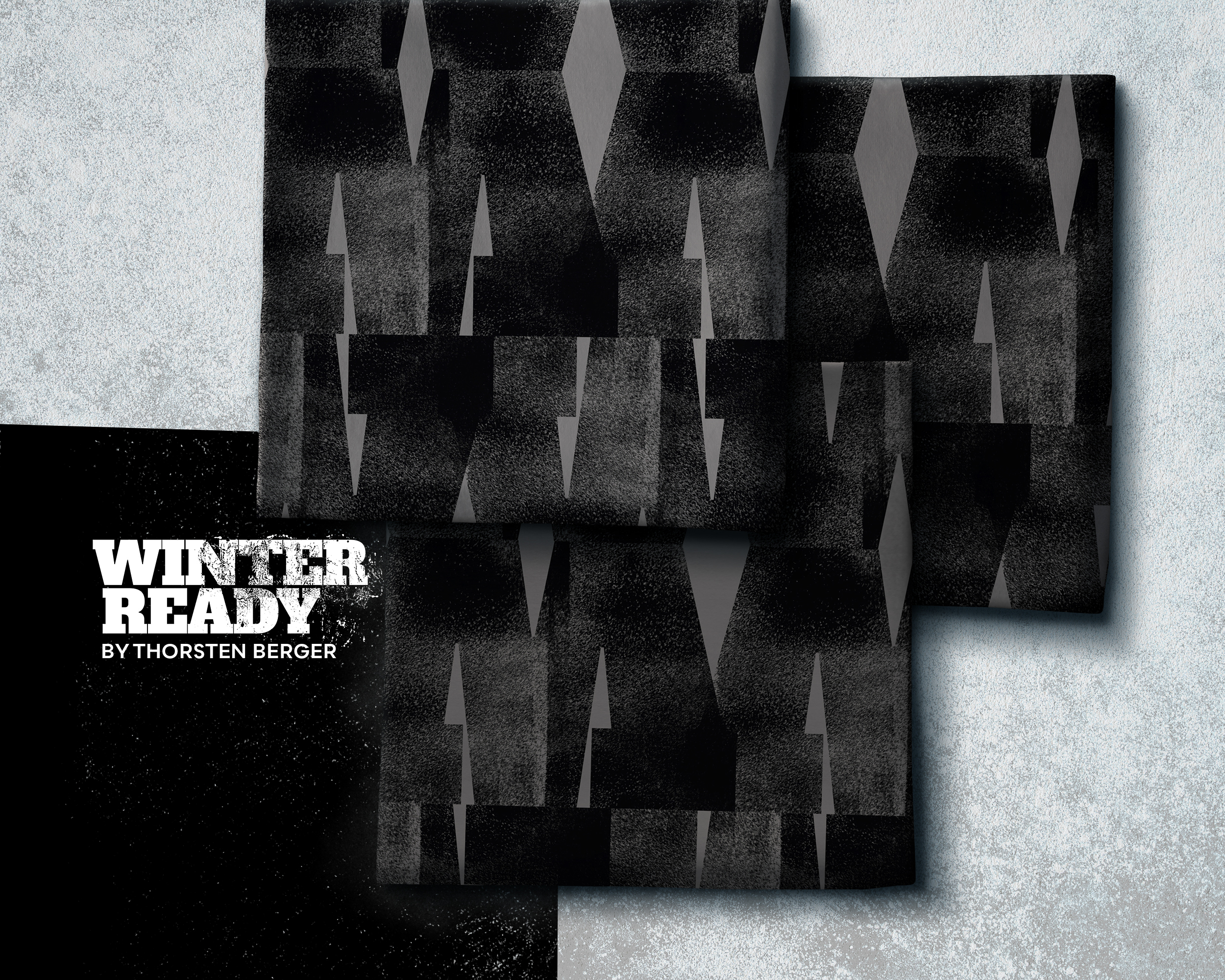 French Terry Paneel - Winter Ready by Thorsten Berger -  Beistoff braun-schwarz W