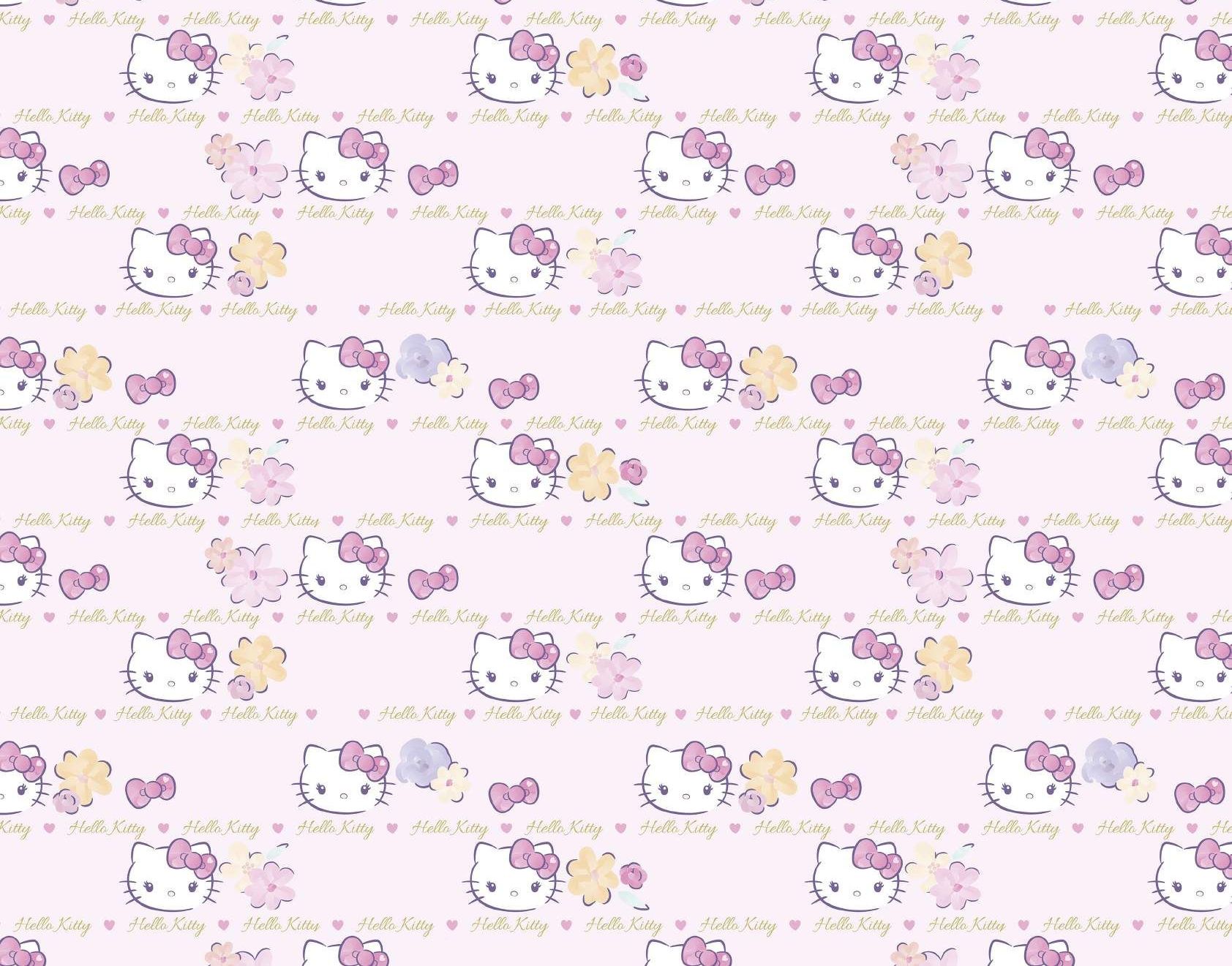 Baumwollgewebe - Sanrio's Hello Kitty - rosa