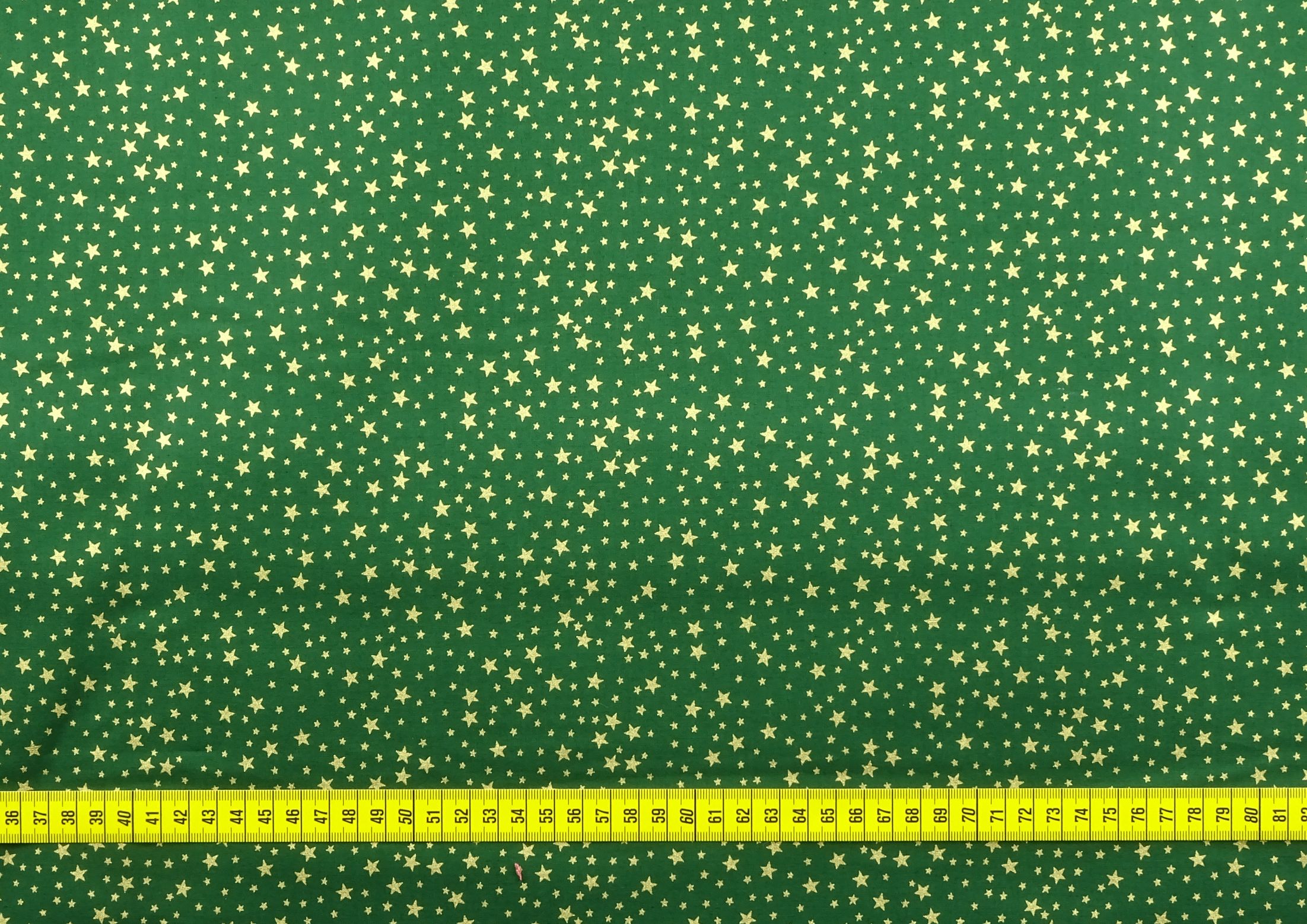 Baumwollgewebe - Sterne - grün