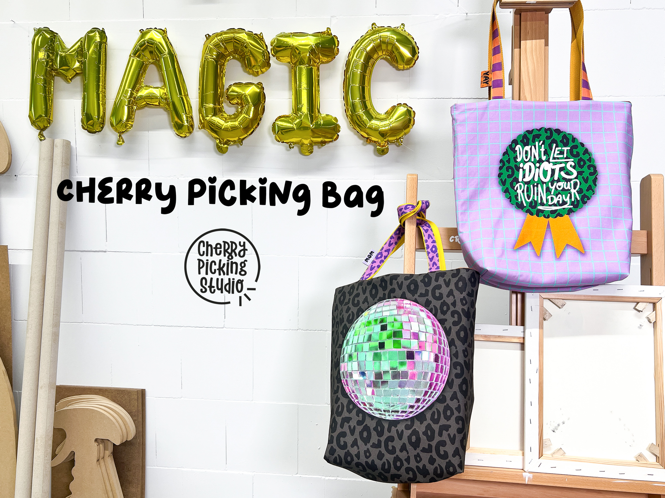 Taschenpanel - Cherry Picking Bag - Discokugel