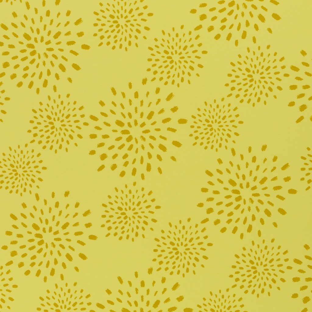 Baumwolljersey - Veronika FS21 - florale Ornamente - gelb