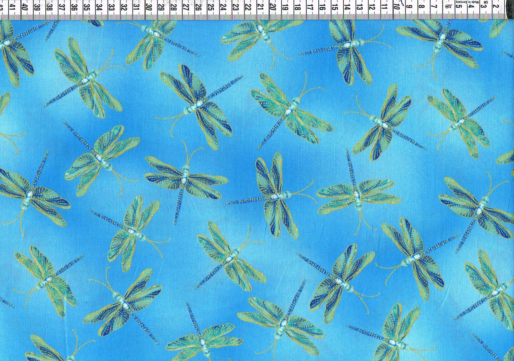 Patchwork - Libellen - blau
