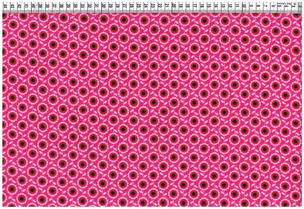 Cord - Blumen by Hamburger Liebe, pink